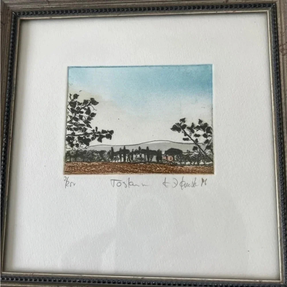 Two Framed‎ Vintage Landscapes By German Artist Klaus-Dieter Kryska - Picture 2 of 6